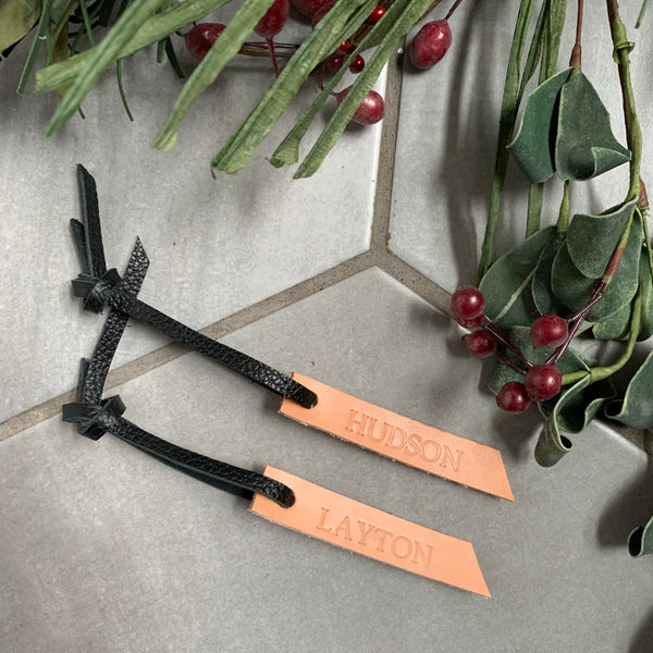 Engraved Leather Christmas Stocking Tag – VividEditions